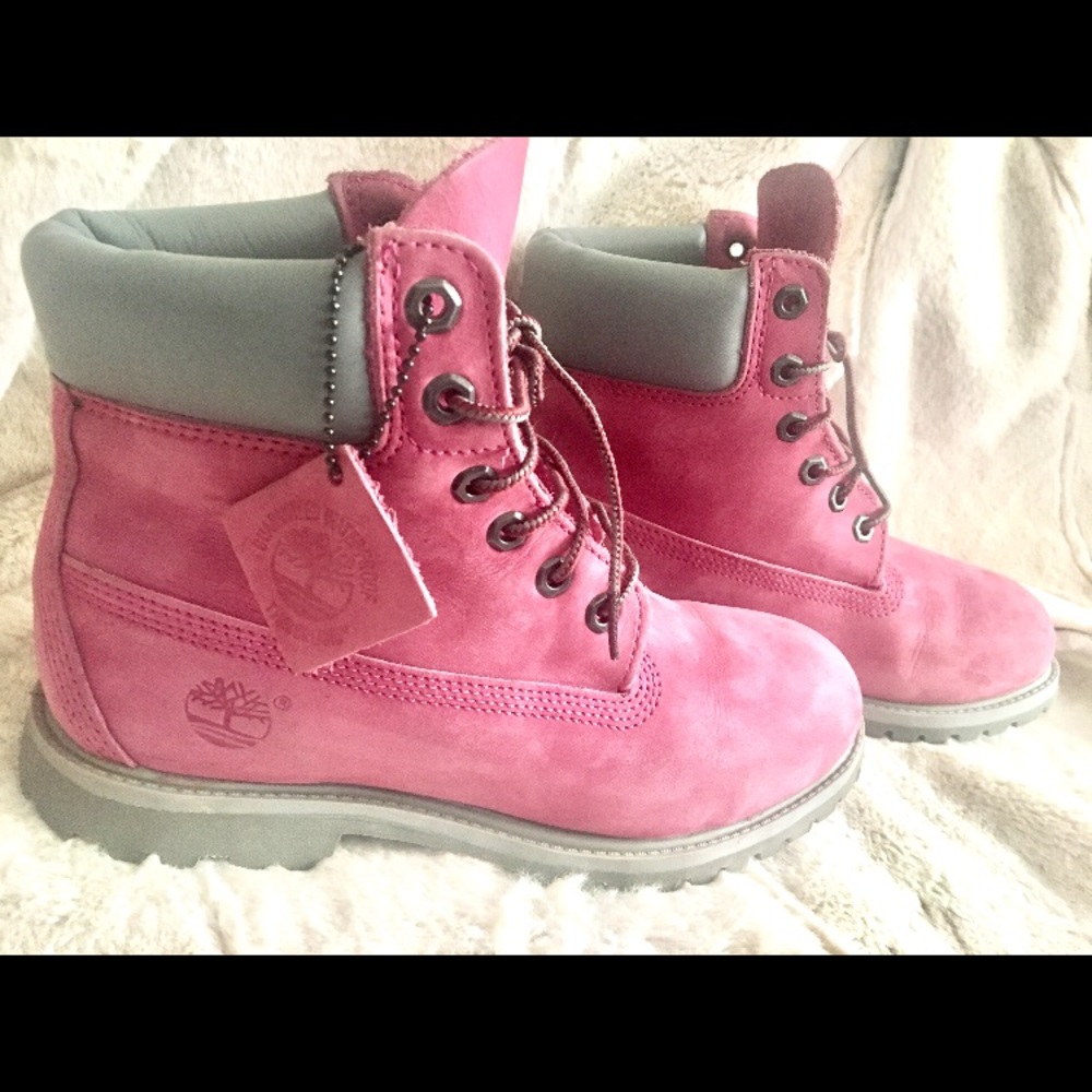 Pink Timberland Boots